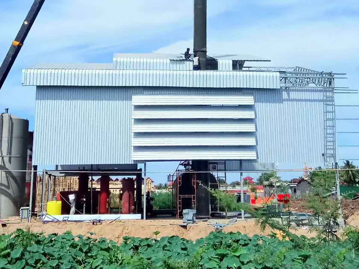 柬埔寨饮料厂15吨燃气锅炉